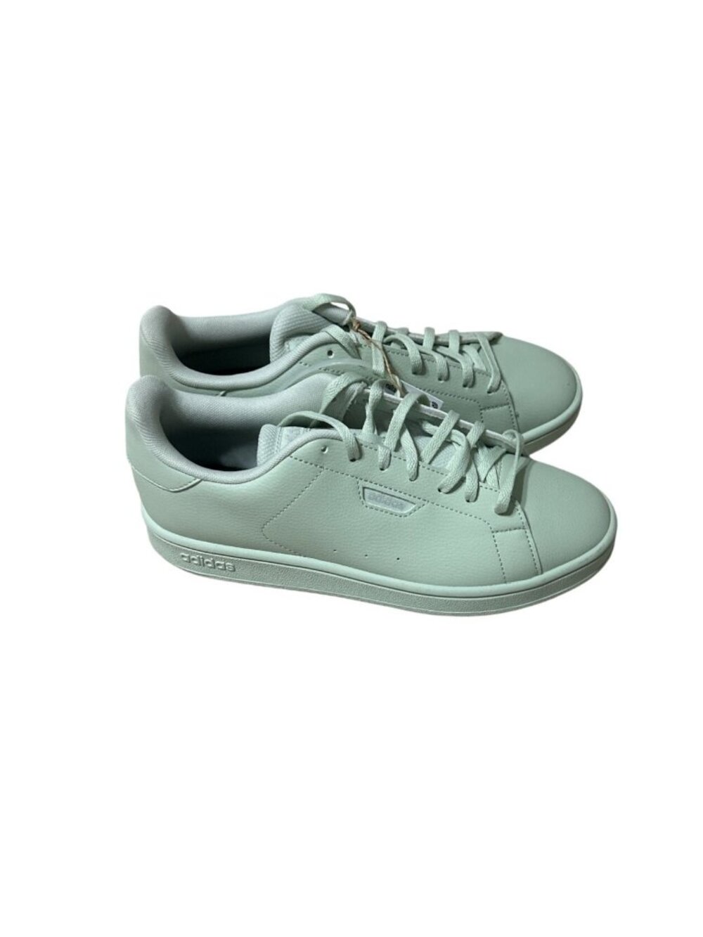 Adidas Size 8.5 Casual Advantage Lace Up Low Top Sneaker Shoes Mint Green - Picture 2 of 11